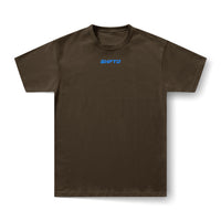 BORN TO RACE tee brown front