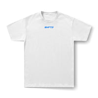 BORN TO RACE tee white front