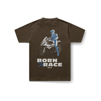 T-Shirt Born to Race S1K en brun - vue de dos