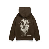 Hoodie Decay S1K en brun - vue de dos