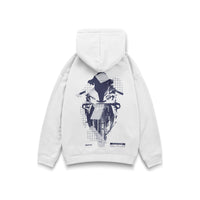 Hoodie Decay S1K en blanc - vue de dos
