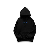 Don't Look Back Hoodie in Black - front view