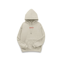 Dont F#@K Up Hoodie in Beige - front view