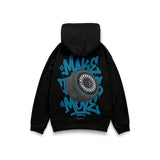 Make Things Move Hoodie in Black - back view