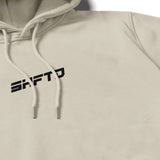 Need Money for S1K Hoodie in Beige - close-up of the print detail