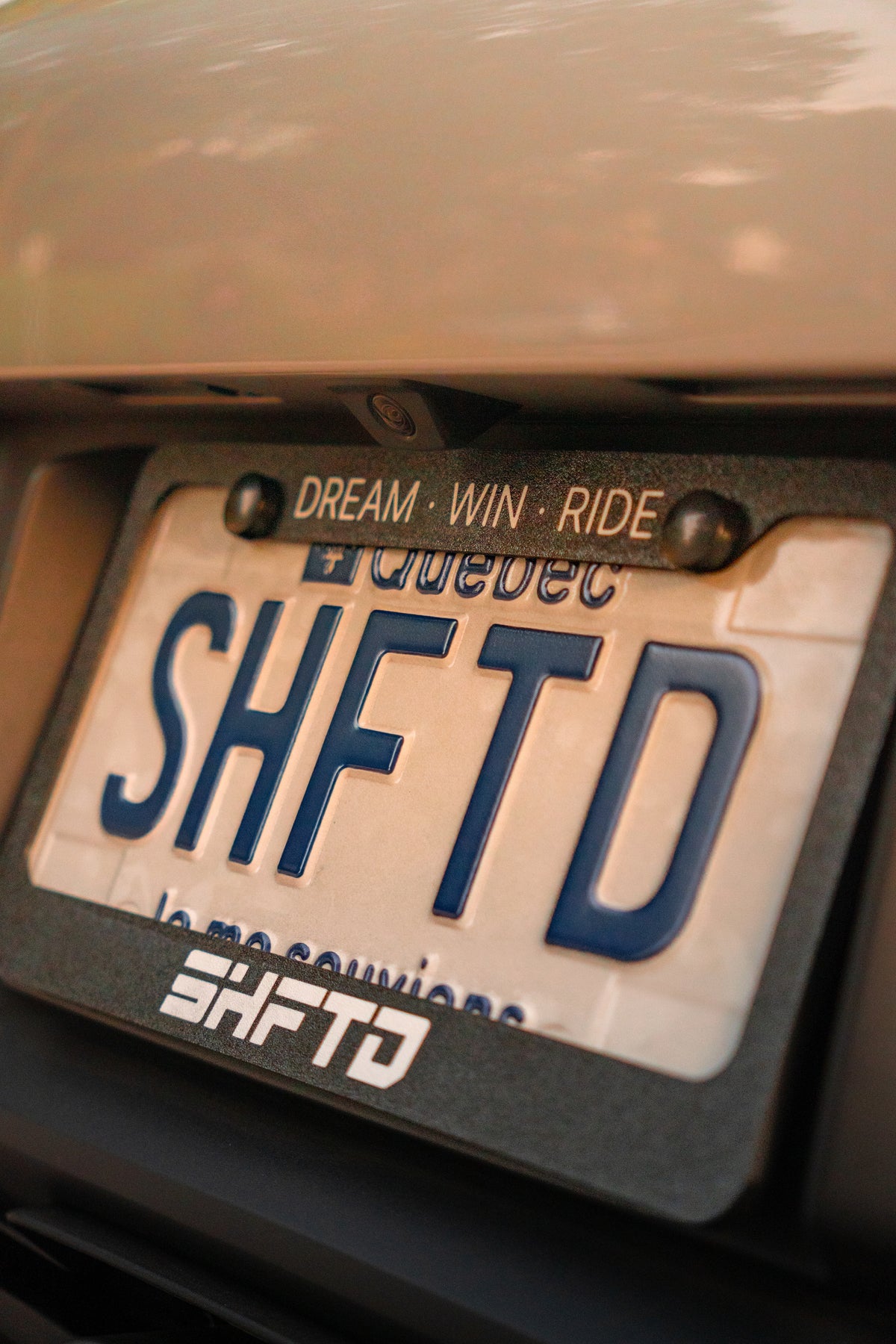 SHFTD License plate frame