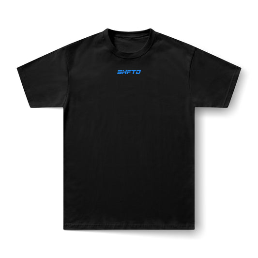 BORN TO RACE tee black front