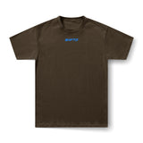 BORN TO RACE tee brown front
