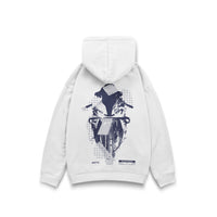 DECAY hoodie white back