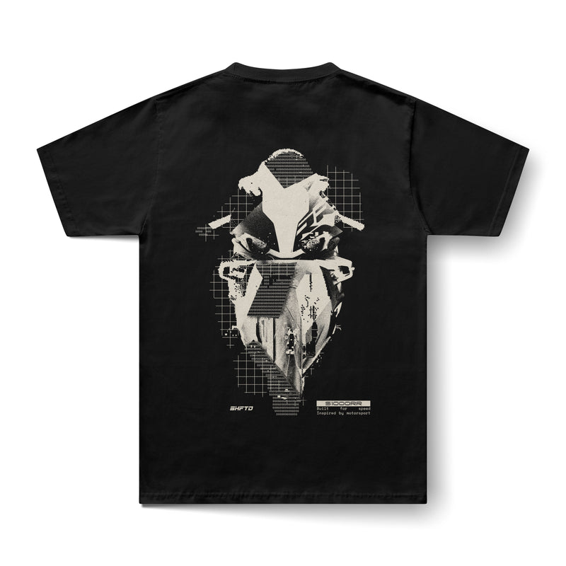 DECAY tee black back