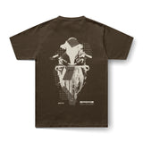DECAY tee brown back