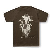 DECAY tee brown back