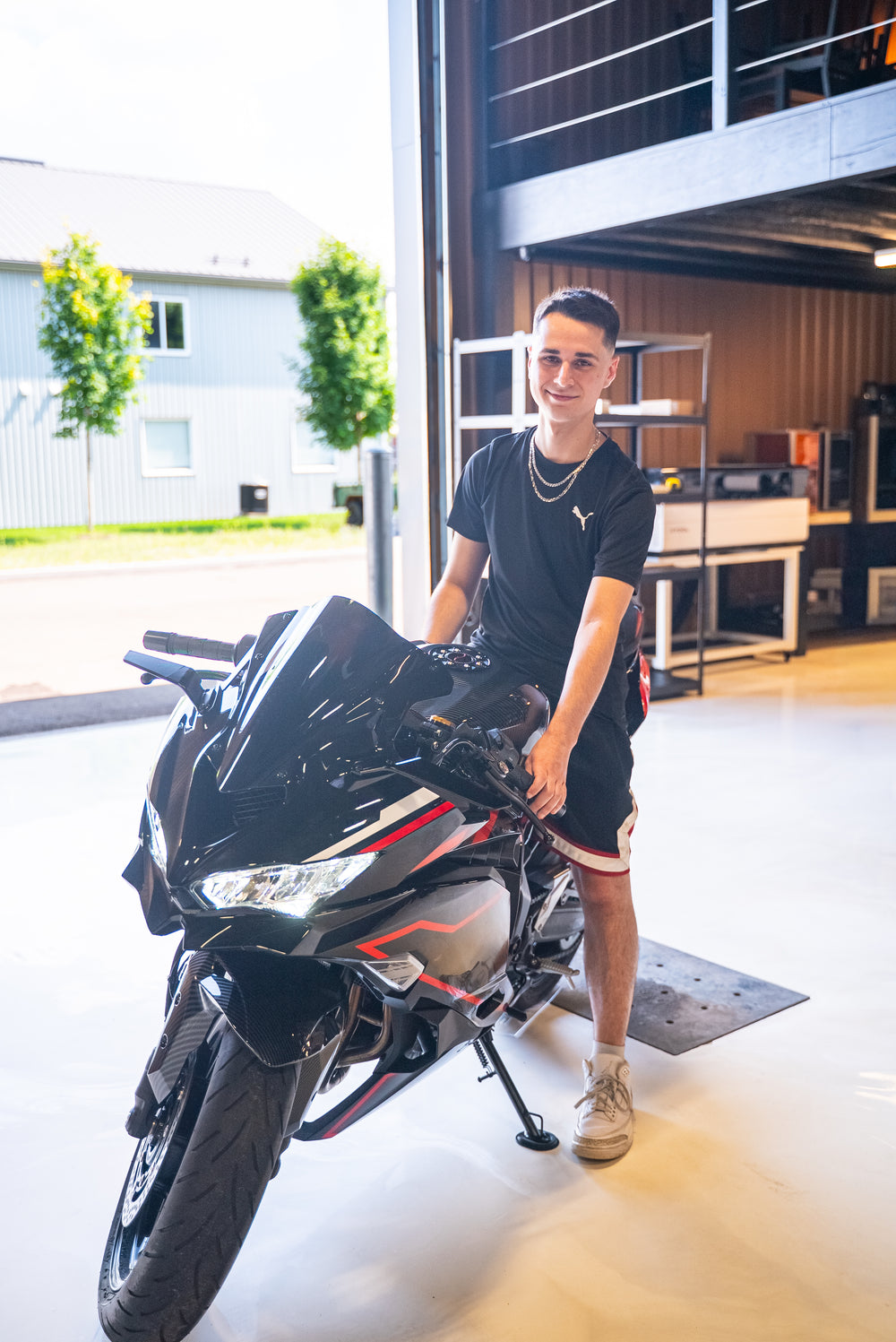 SBG001 winner Miguel S. on the Kawasaki ZX-4RR
