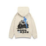 Hoodie Born to Race S1K en beige - vue de dos