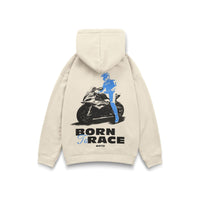 Hoodie Born to Race S1K en beige - vue de dos