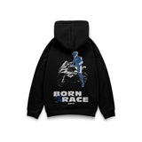 Hoodie Born to Race S1K en noir - vue de dos