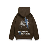 Hoodie Born to Race S1K en brun - vue de dos