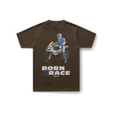T-Shirt Born to Race S1K en brun - vue de dos