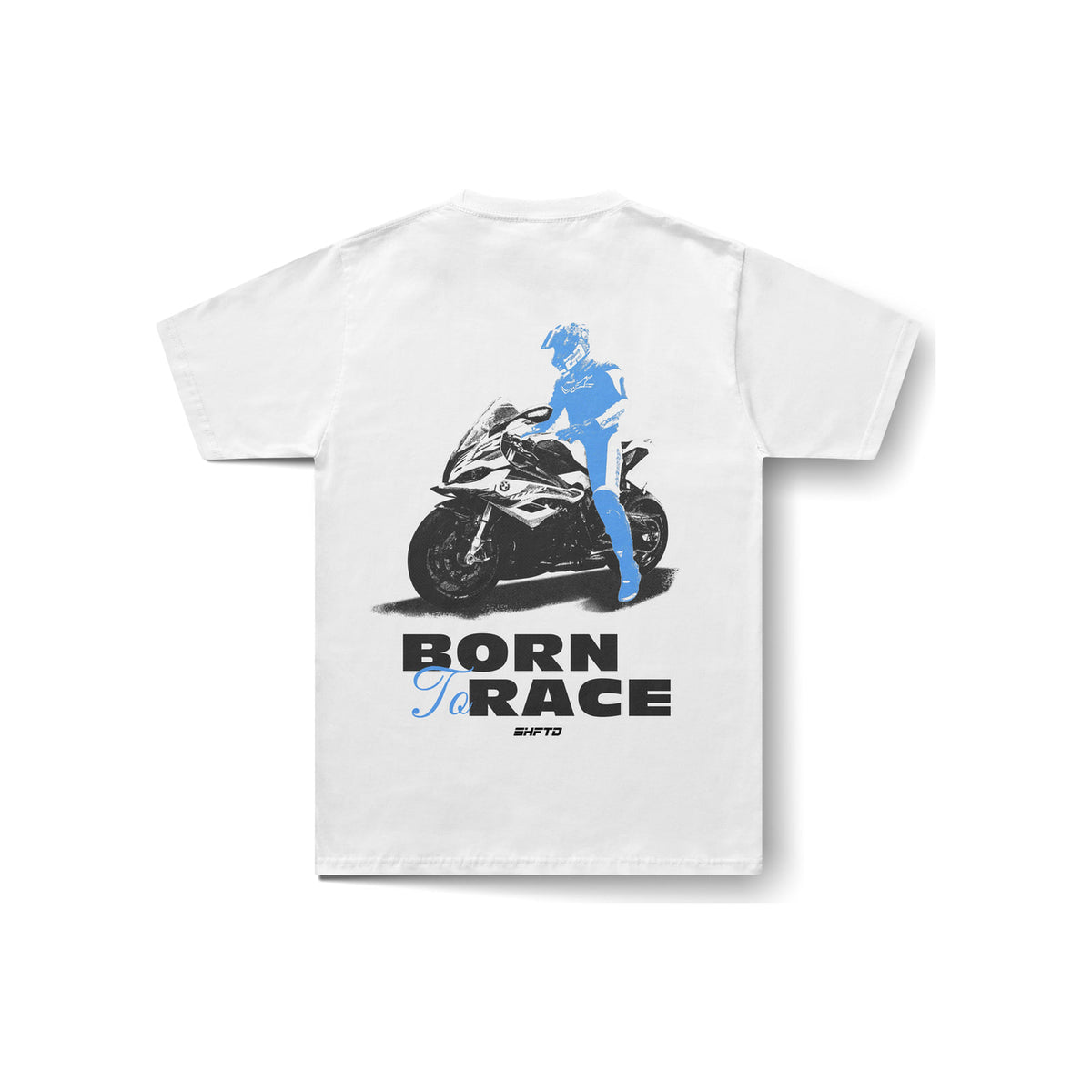 T-Shirt Born to Race S1K en blanc - vue de dos