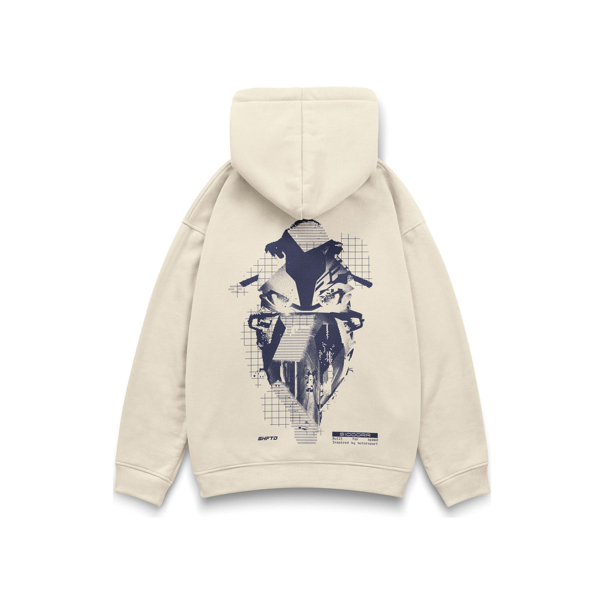 Decay S1K Hoodie in Beige - back view