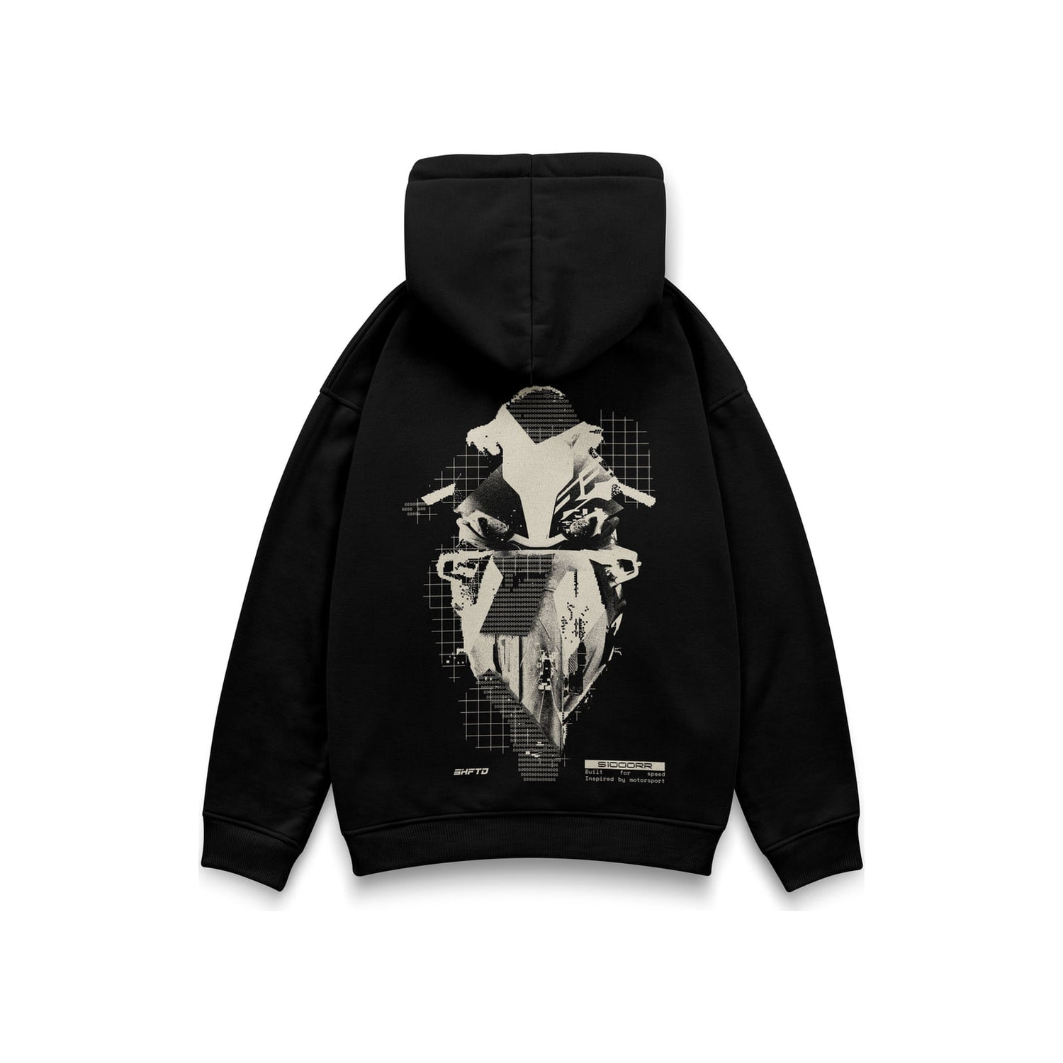 Decay S1K Hoodie in Black - back view