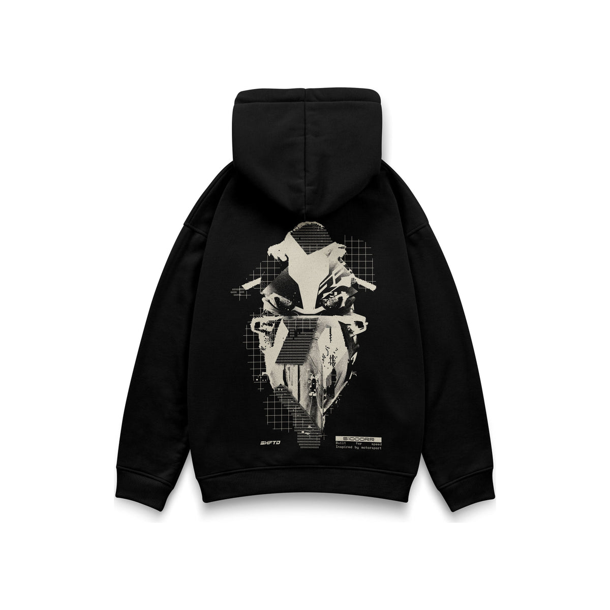 Decay S1K Hoodie in Black - back view