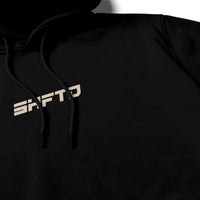 Hoodie Decay S1K en noir - gros plan sur l'impression