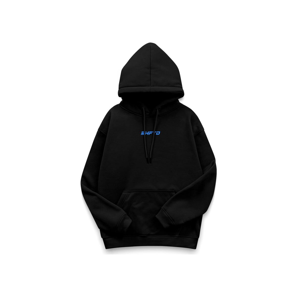 Don't Look Back Hoodie in Black - front view