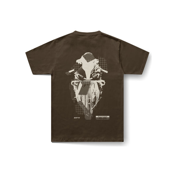 Decay S1K T-Shirt in Brown - back view