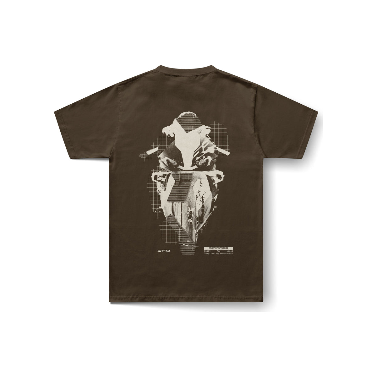 T-Shirt Decay S1K en brun - vue de dos