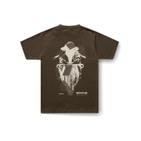 T-Shirt Decay S1K en brun - vue de dos