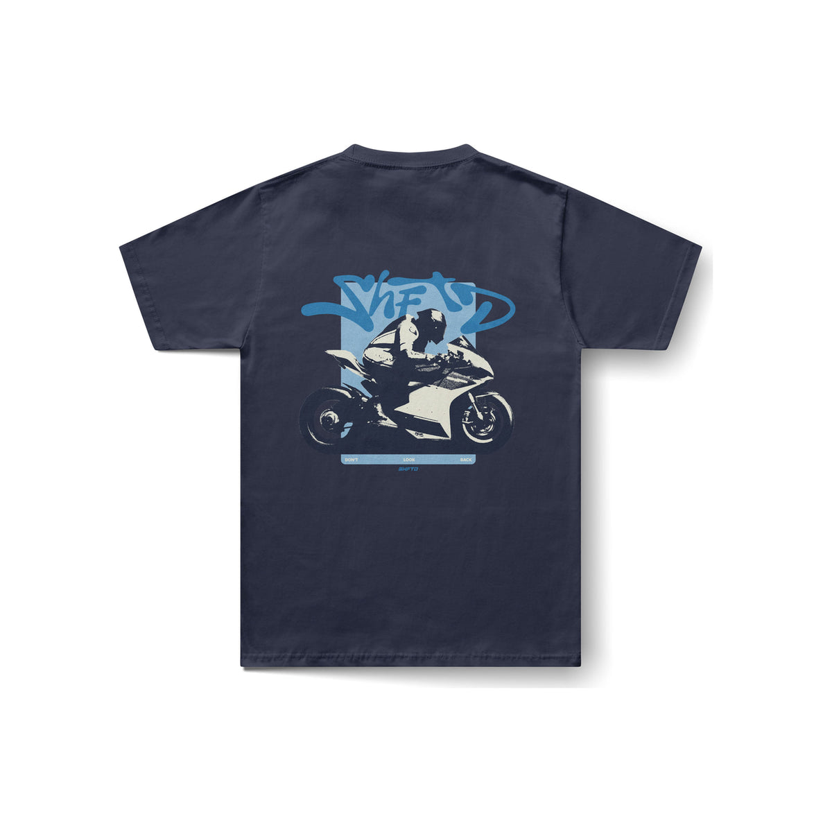 Don't Look Back T-Shirt in Navy