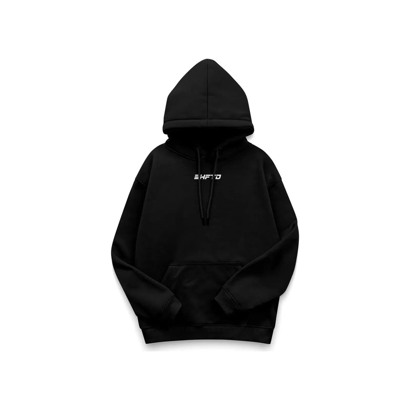 Hoodie SHFTD en noir - vue de face