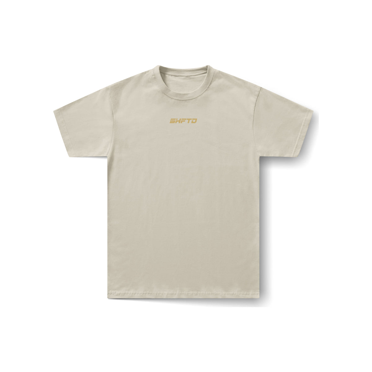 Make Things Move BBS T-Shirt in Beige - front view