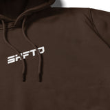 Need Money for S1K Hoodie in Brown - close-up of the print detail