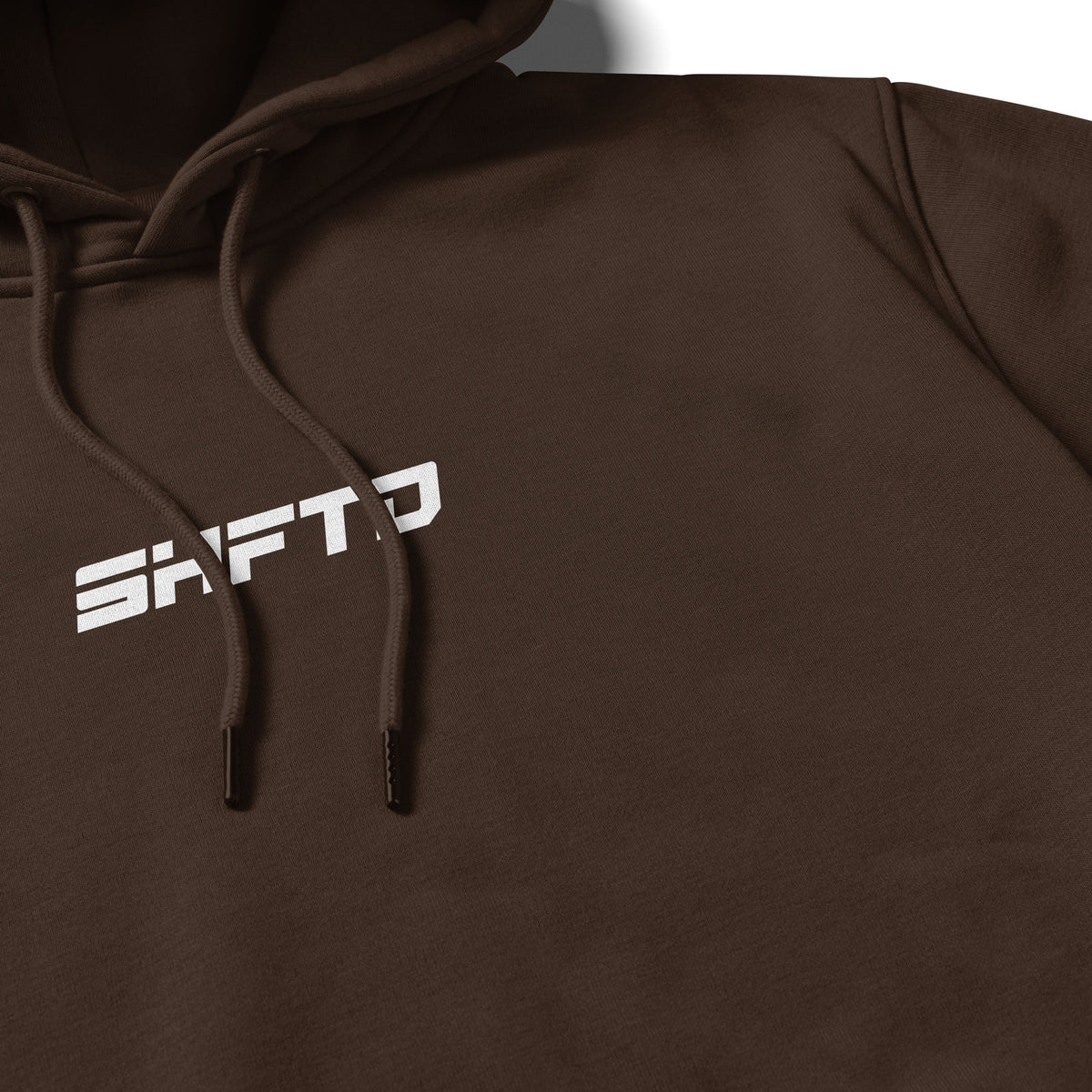Need Money for S1K Hoodie in Brown - close-up of the print detail