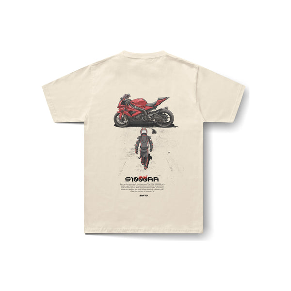 T-Shirt Starting Grid S1K en beige - vue de dos