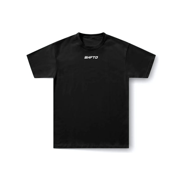 SHFTD T-Shirt in Black - front view