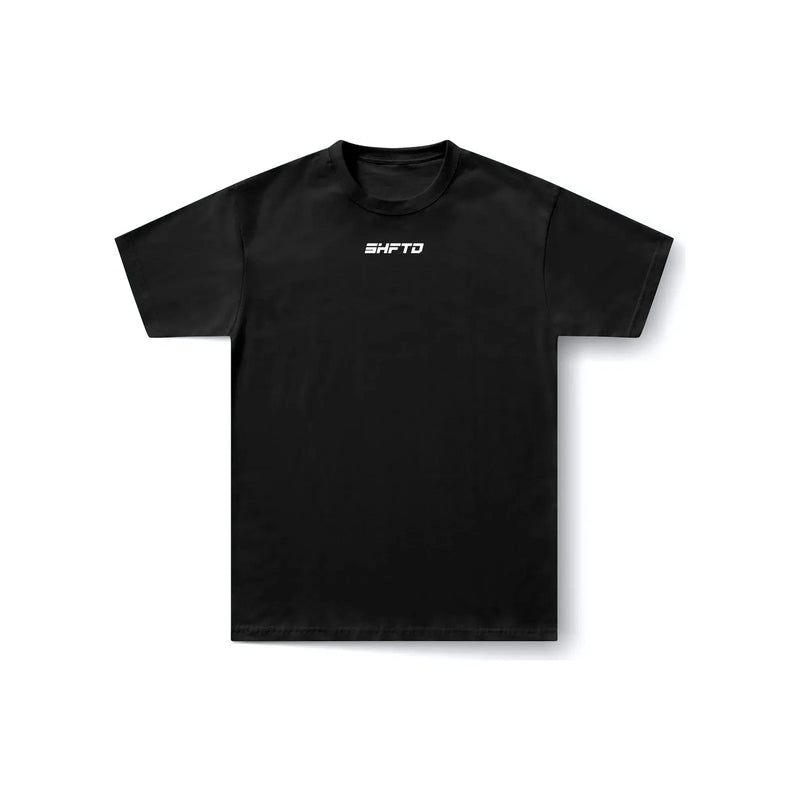 SHFTD T-Shirt in Black - front view