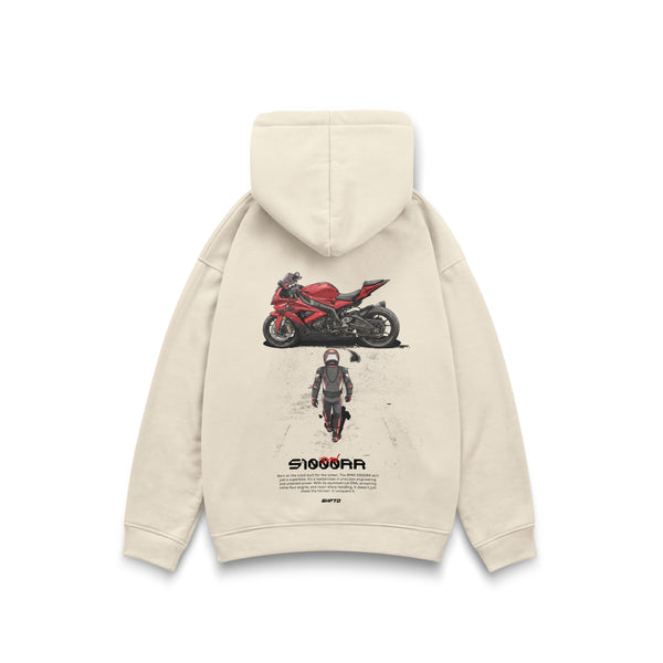 STARTING GRID hoodie beige back