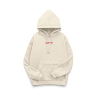 STARTING GRID hoodie beige front