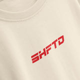 STARTING GRID tee front logo detail